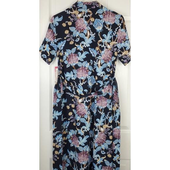 NWT Vince camuto floral print shirt midi dress - Picture 13 of 16